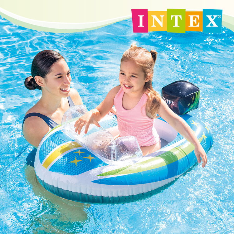 【INTEX】兒童造型游泳圈-飛船/海豹/飛機-3款可選 適用3~6歲 (59380NP)