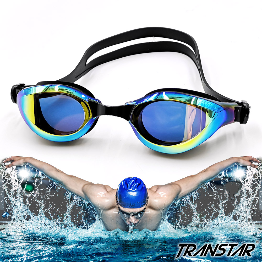 TRANSTAR 泳鏡 科技偏光鏡片 抗UV防霧矽膠-930M