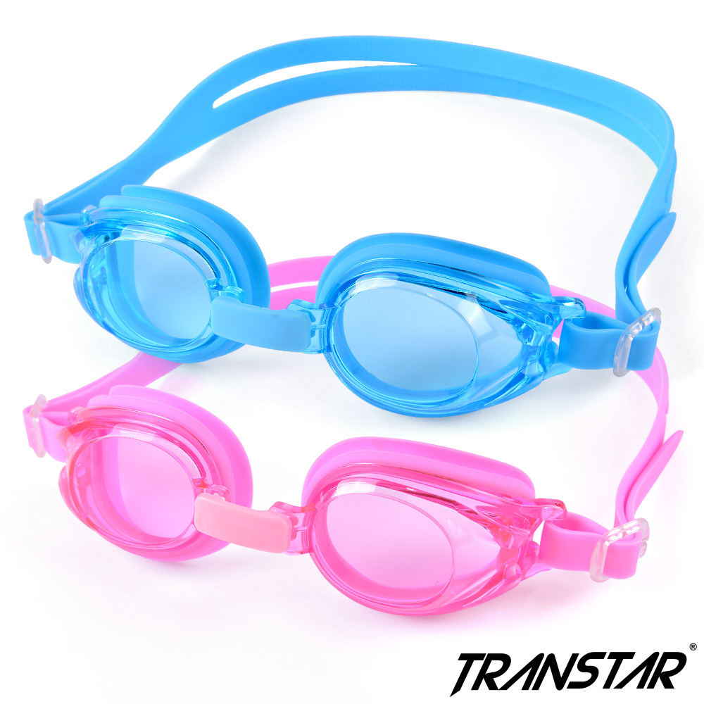 TRANSTAR 兒童泳鏡 抗UV高級PC 防霧純矽膠泳鏡-2800