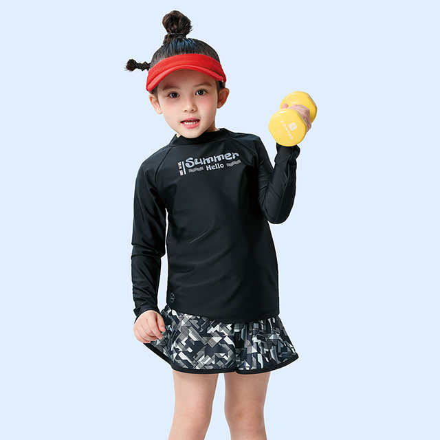 【SAIN SOU】女童長袖抗UV防曬機能衣 A802308