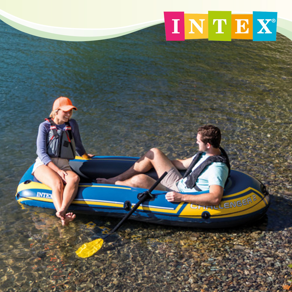 【INTEX】探險者CHALLENGER 2人座休閒橡皮艇 (68367NP)
