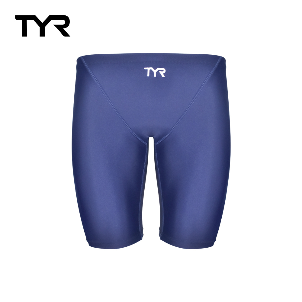 美國TYR Solid Jammer 男用及膝泳褲 藍色