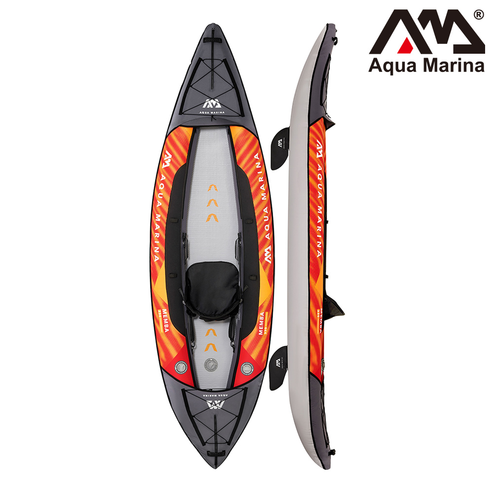 Aqua Marina ME-330 充氣單人獨木舟-運動型 MEMBA｜灰橘色