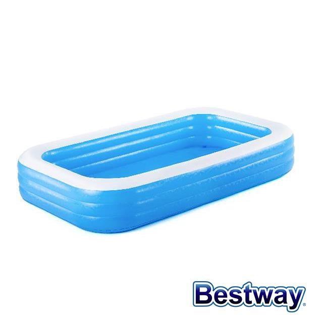 Bestway。3.05尺藍色長方型家庭大泳池 54009