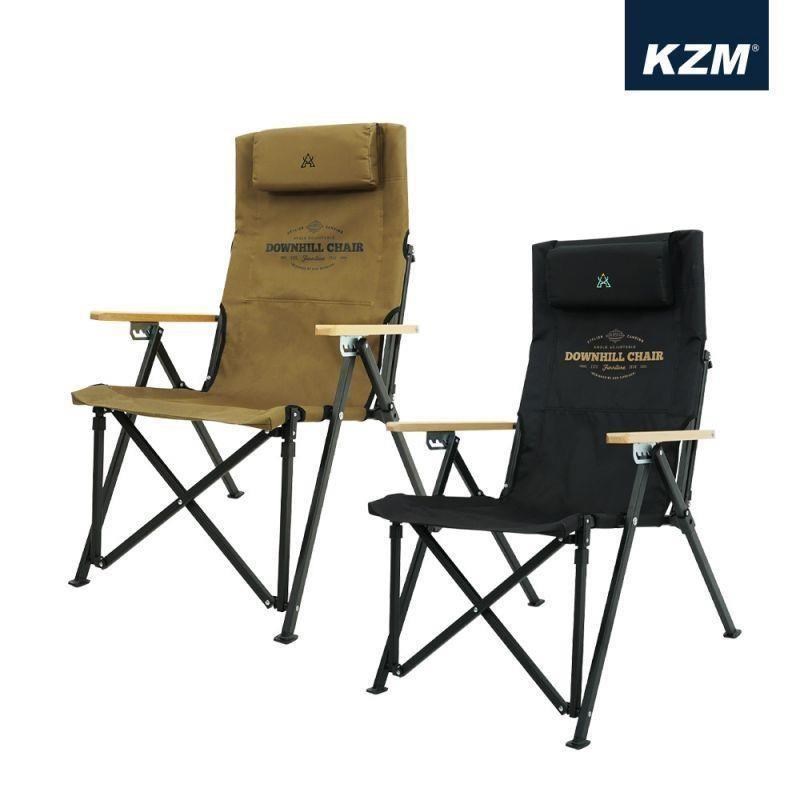 【KAZMI KZM】素面木手把四段可調折疊椅-早點名露營生活館