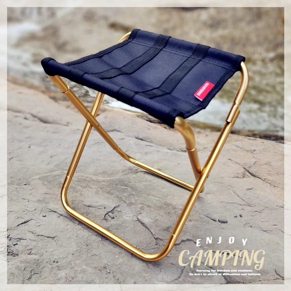 【May shop】登山 輕量鋁合金摺疊小椅子 方便攜帶