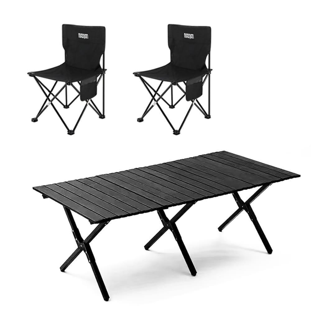 E.C outdoor 戶外露營折疊輕量桌椅三件組-贈收納袋