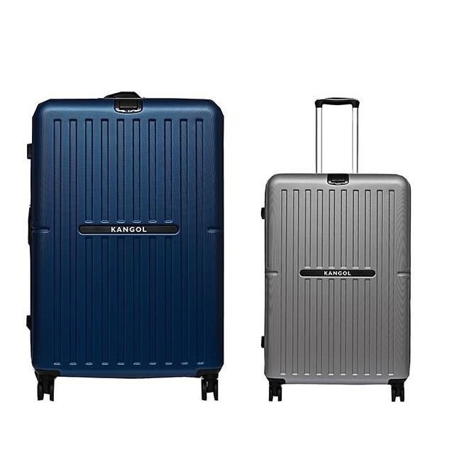 ~雪黛屋~KANGOL 20寸旅行箱ABS抗刮進口ABS海關密碼鎖隱藏外掛鈎360度雙飛機輪旋轉