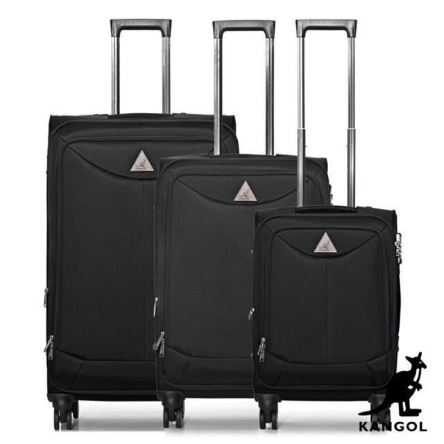 KANGOL 20吋行李箱超輕量商務箱可加大容量360度靜音萬向雙飛機旋轉