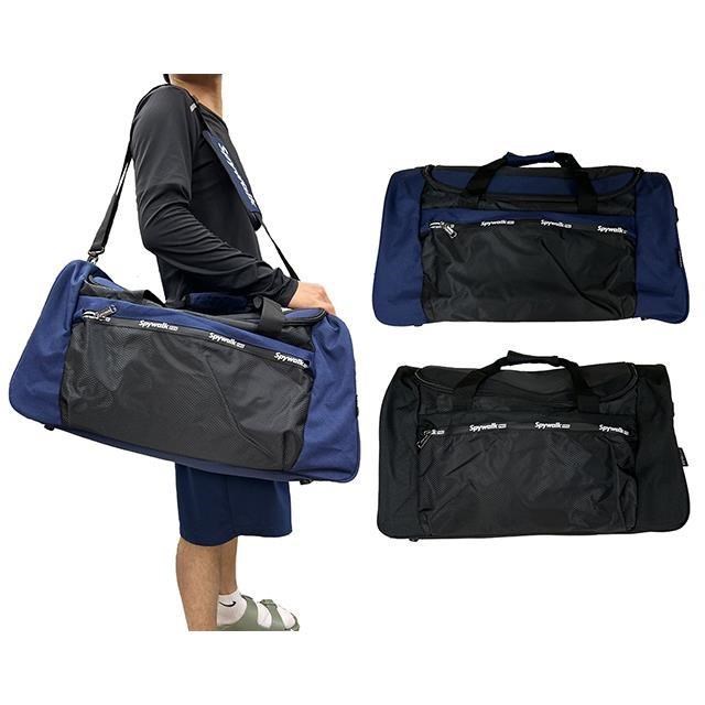 SPYWALK 旅行袋中大容量U型開口髒濕衣物分離防水尼龍附長背帶