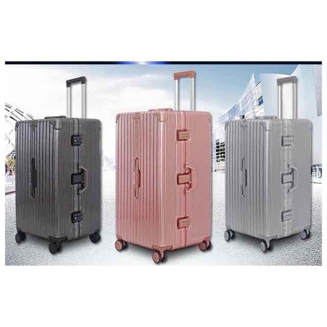 BATOLON 26吋胖箱2:8防盜鋁框隱藏掛鈎PC+ABS雙海關鎖硬殼箱360度旋轉