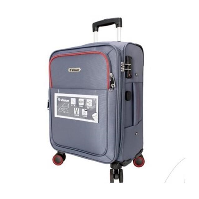 Eason 20吋行李商務布箱可加大360度飛機輪固定海關密碼鎖聚酯纖維