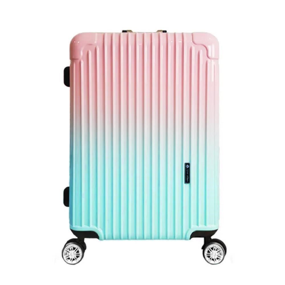 【Sylvain Lefebvre希梵】繽紛馬卡龍系列-鋁框旅行箱24吋-漸變粉藍