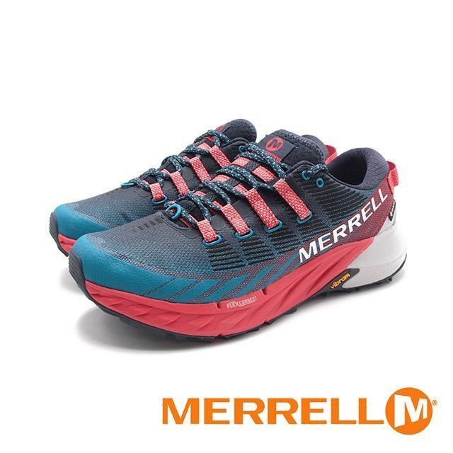 MERRELL(男)AGILITY PEAK 4 GTX戶外健身輕量型慢跑越野鞋 男鞋-藍紅