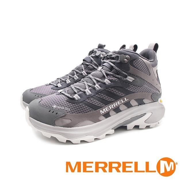 MERRELL(男)MOAB SPEED 2 MID GORE-TEX防水輕量登山戶外高筒鞋 男鞋-巖灰
