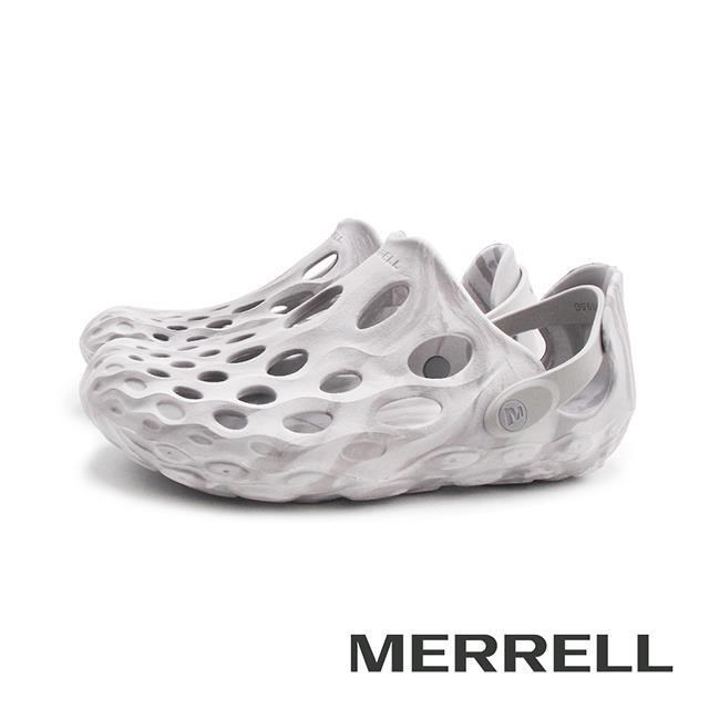 MERRELL(男)Hydro Moc風格潮流水陸兩棲溯溪洞洞鞋 男鞋-灰白