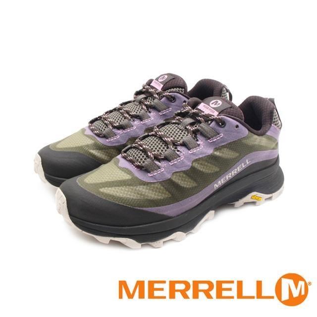 MERRELL(女)MOAB SPEED 郊山登山健行鞋 女鞋-綠紫(另有黑紫)
