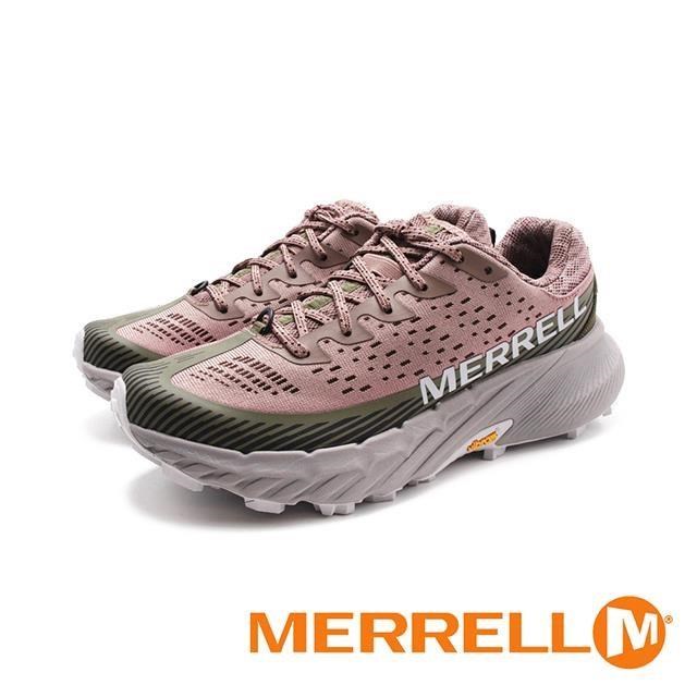 MERRELL(女)AGILITY PEAK 5 戶外健身輕量型慢跑越野鞋 女鞋-粉紅