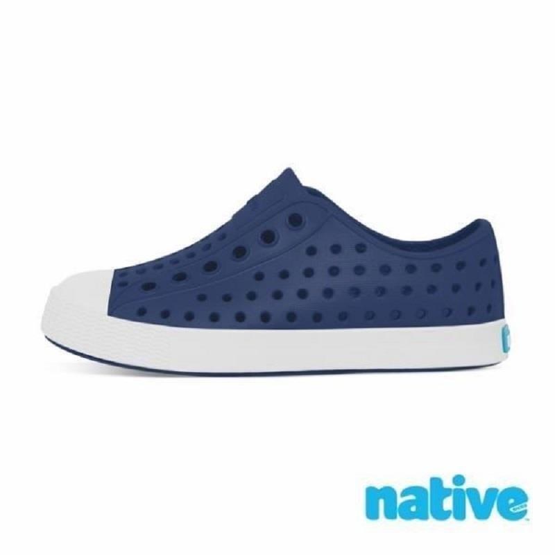 【native】小童鞋 JEFFERSON 小奶油頭鞋-海軍藍x貝殼白