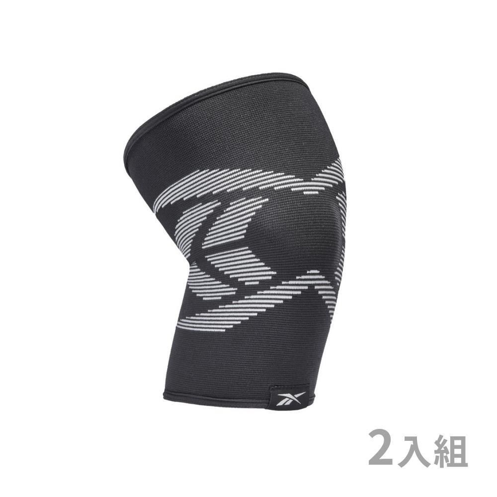 【Reebok】Knee Support 透氣運動護膝 - Black/Grey (兩入組)
