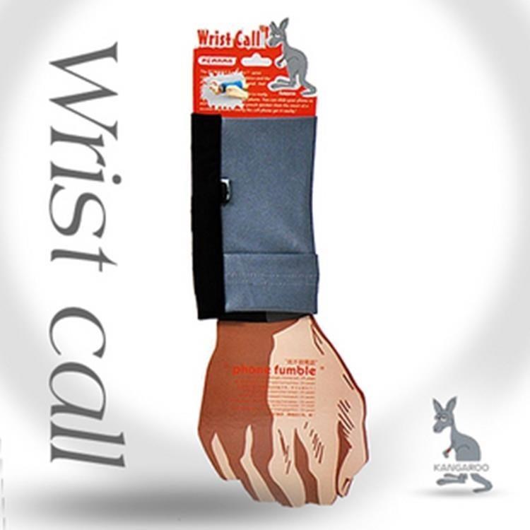 PCMAMA多用途運動手臂套手機套手腕袋手腕套Wrist Bag(黑+鐵灰WC037)