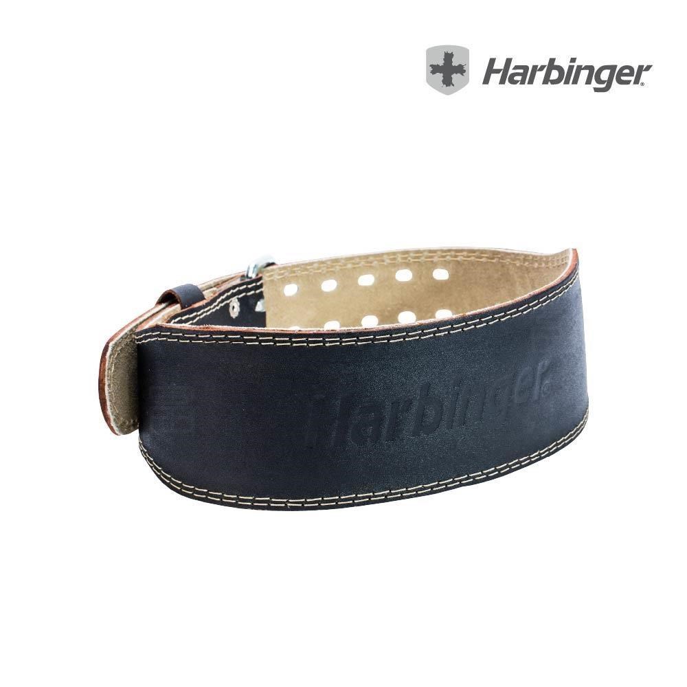 【Harbinger】 4＂ Padded Leather Belt 2.0 專業重訓/健身皮腰帶-黑皮革