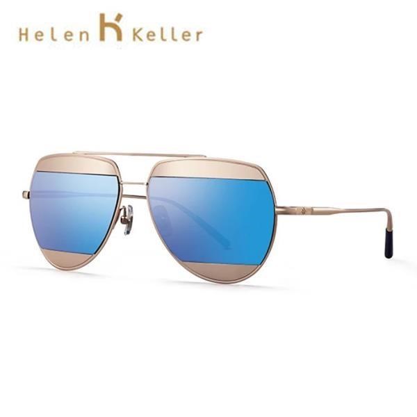 【SUNS】Helen Keller時尚拼接飛行員偏光墨鏡 抗UV(H8602)