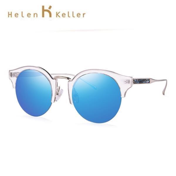 【SUNS】Helen Keller優雅鑲鑽圓框偏光墨鏡 抗UV(H8610)