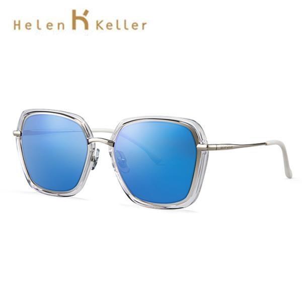 【SUNS】Helen Keller耀眼偏光墨鏡 經典冰水藍多邊款 抗UV(H8621)