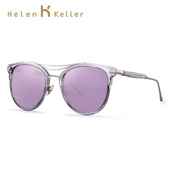 【SUNS】Helen Keller 時尚偏光墨鏡 透紫優雅款 抗UV(H8625)