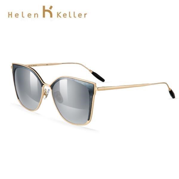 【SUNS】Helen Keller 鑲嵌式眉型偏光墨鏡 個性貓眼邊框 抗UV(H8719)