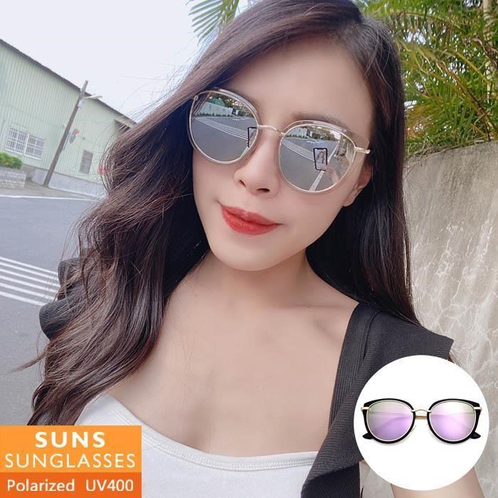 【SUNS】韓版時尚金屬大框偏光墨鏡/太陽眼鏡 抗UV(31521)