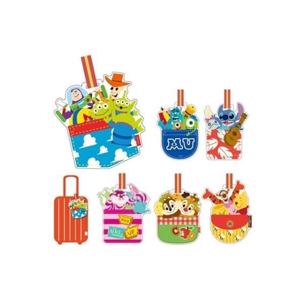 日本Entrex迪士尼行李標籤卡行李識別卡#1448玩具總動員史迪奇小熊維尼Luggage旅遊