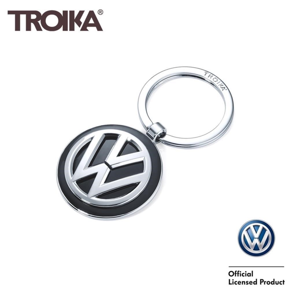 德國TROIKA福斯Volkswagen鑰匙圈VW鑰匙圈KR16-05/VW(VW聯名正品logo