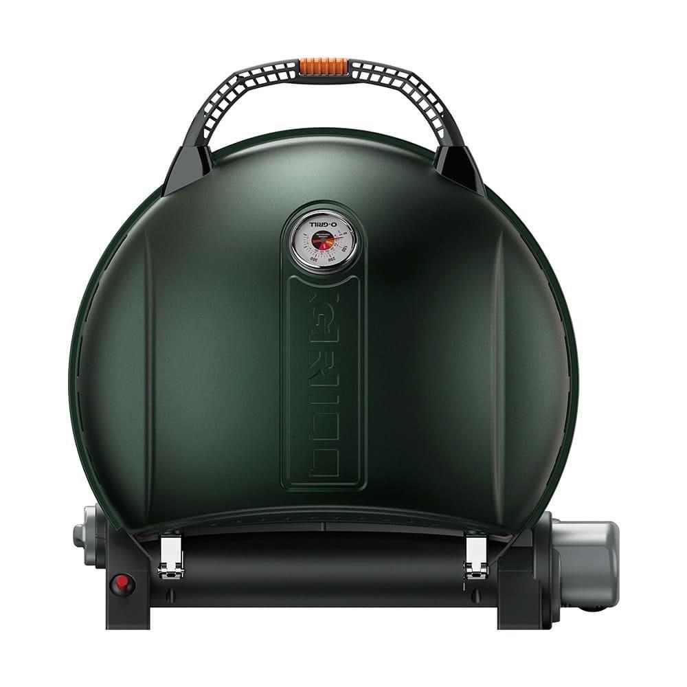 O-Grill 900T-E 美式時尚可攜式瓦斯烤肉爐-經典包套(大地綠)
