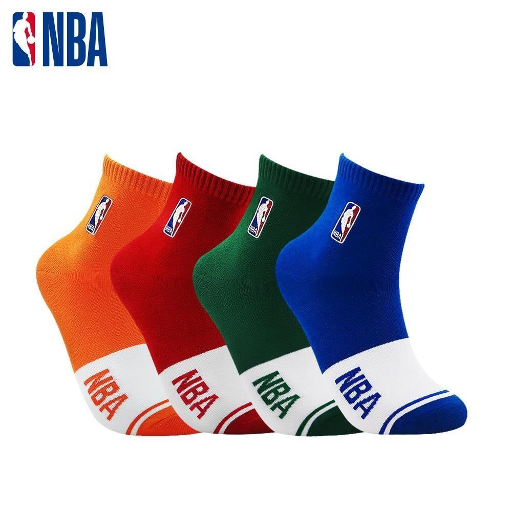 NBA色塊基本刺繡短襪