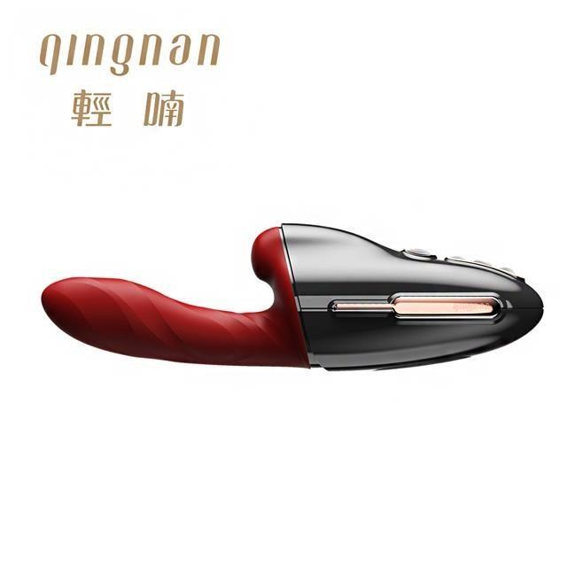 輕喃 qingnan #9伸縮旋轉加溫炮機套組 (黑紅)