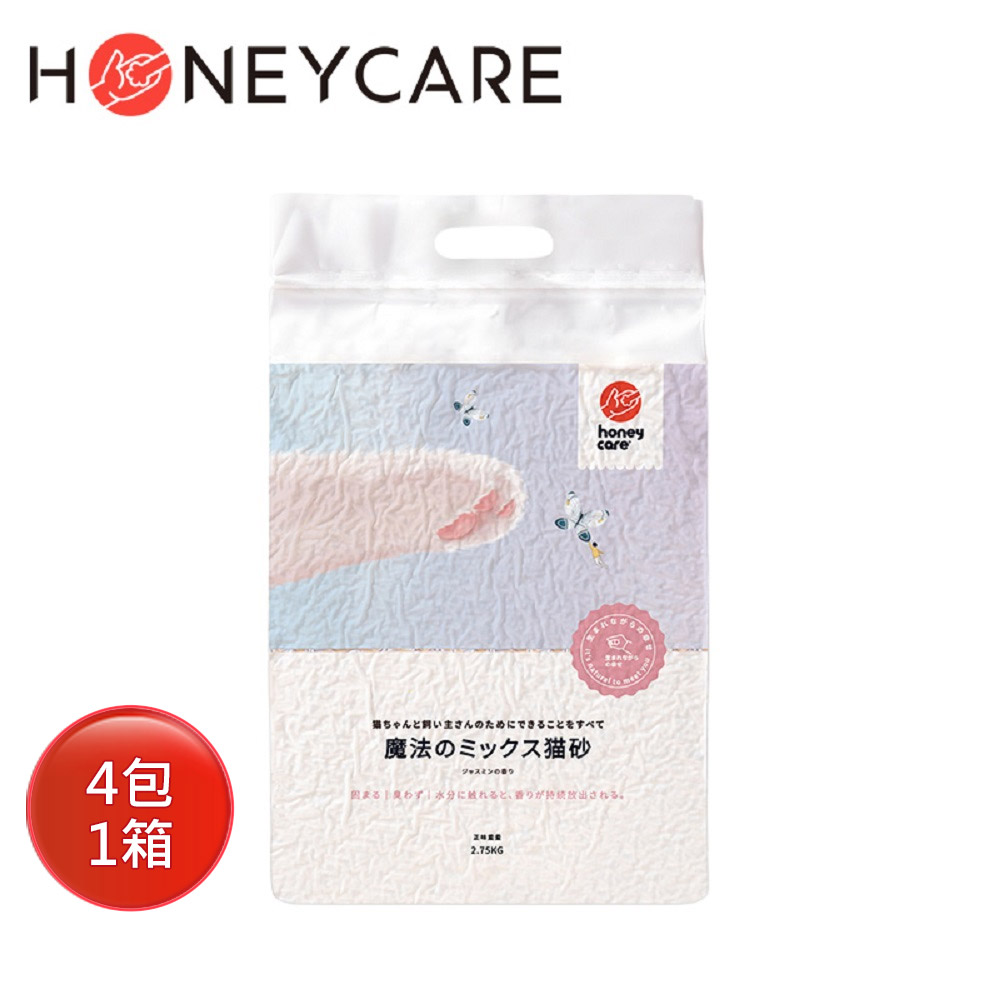 Honey care 吸水釋香魔法貓砂 2.75kg 4入