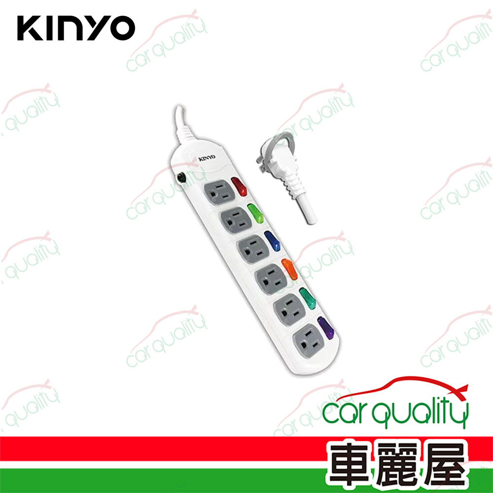 【KINYO】CG166-6 1.8M/6開6插 安全延長線(車麗屋)