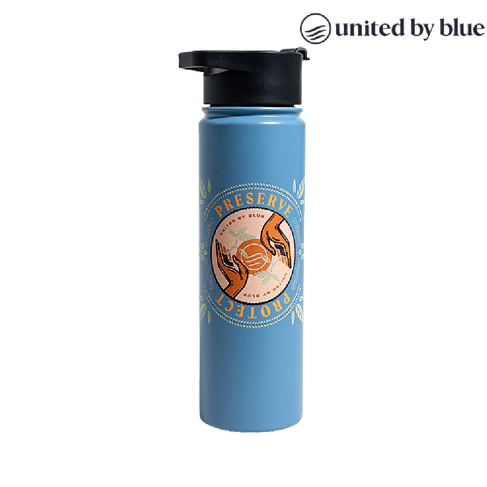 United by Blue 707-279 22oz 不鏽鋼保溫瓶 水藍
