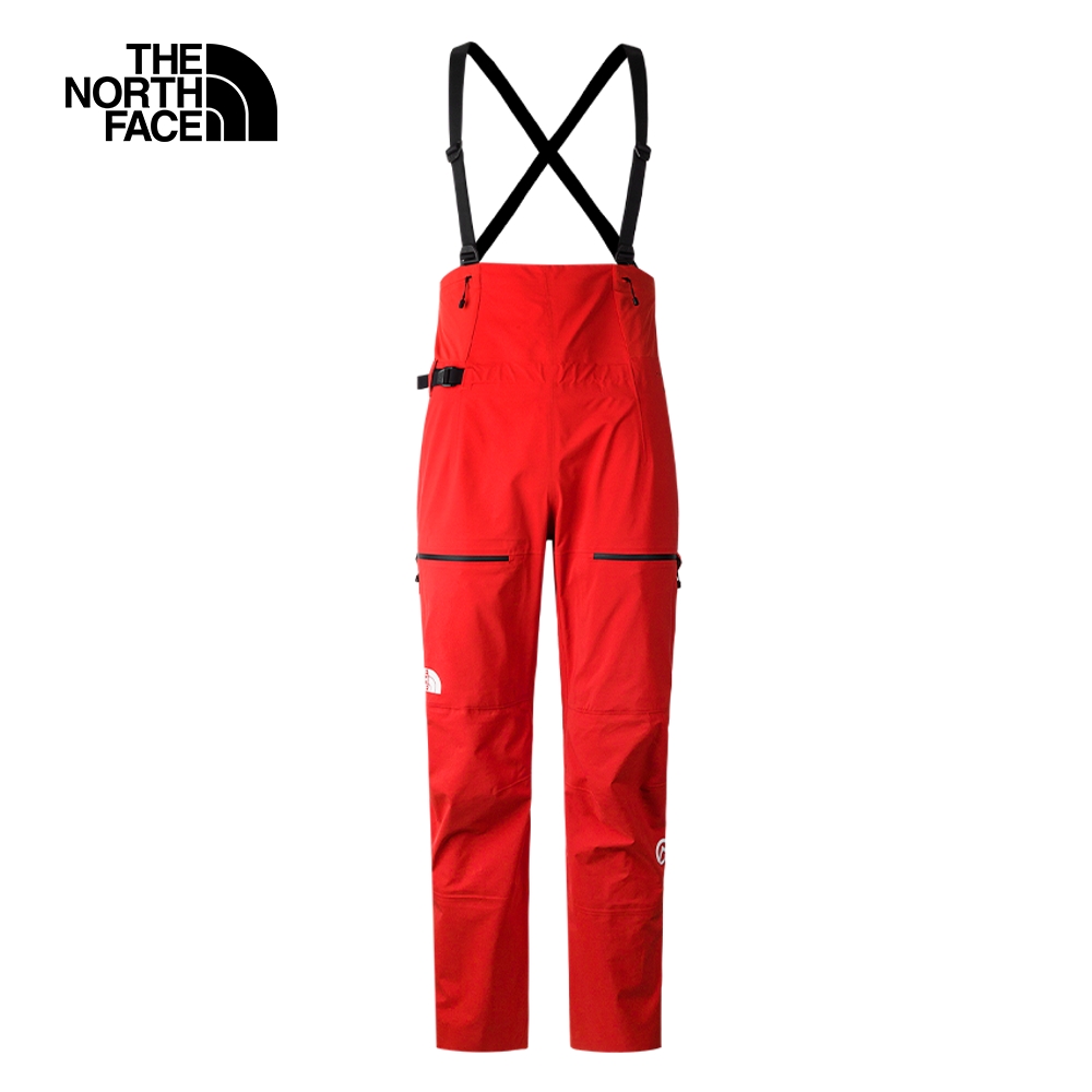 The North Face北面女款紅色防水透氣彈力背帶衝鋒褲｜82WGKIN
