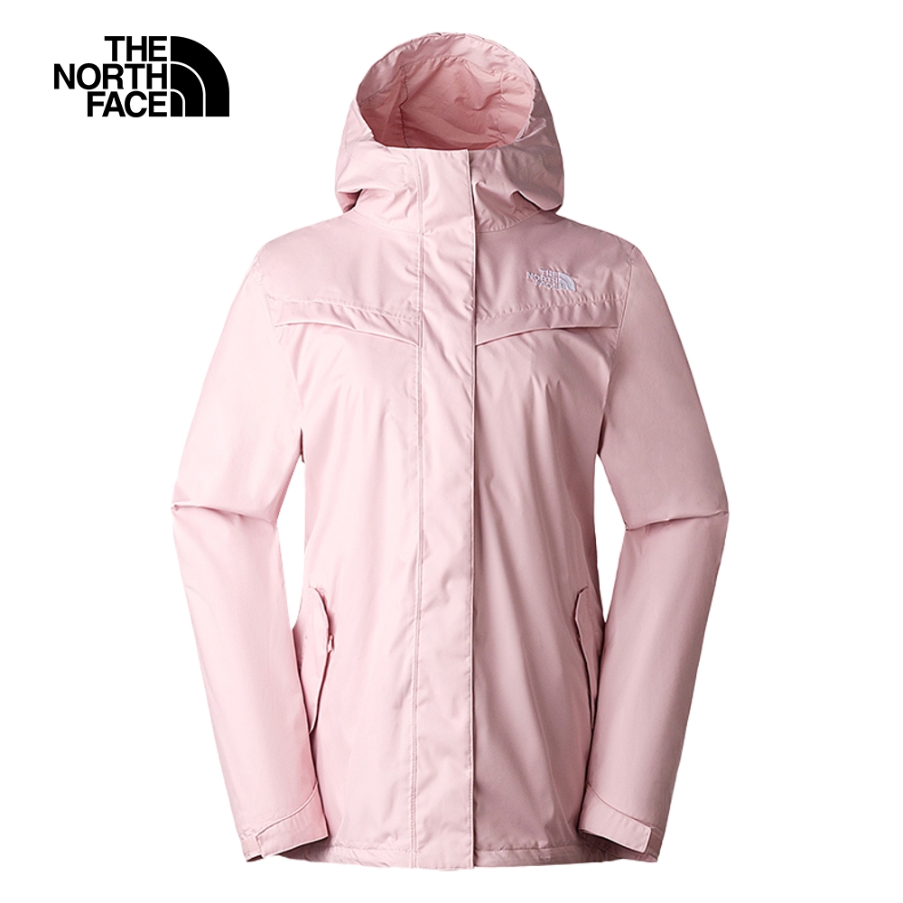 The North Face北面女款粉色防水透氣保暖連帽三合一外套｜88RYLK6