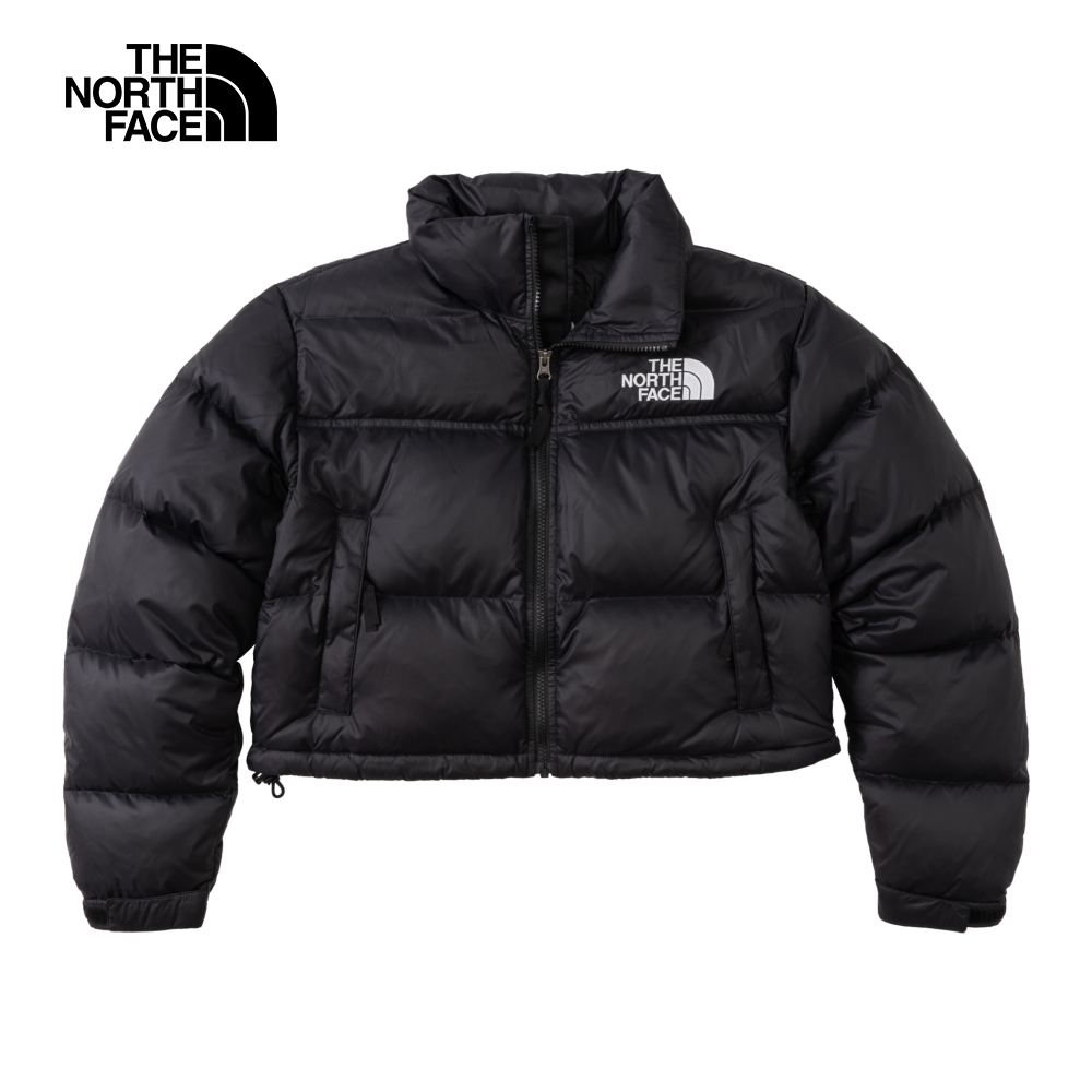 The North Face北面UE女款黑色防潑水舒適保暖短版羽絨外套｜5GGEKX7