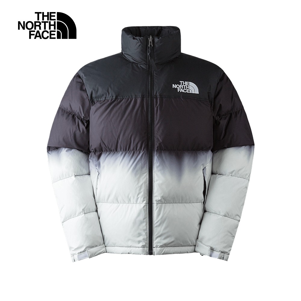 【經典ICON】The North Face北面男款水墨色舒適保暖可調節收納可打包連帽羽絨外套｜84QWMTT