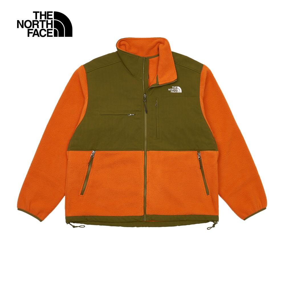 【經典ICON】The North Face北面男款綠橘拼接舒適保暖立領抓絨外套｜86ZURO2