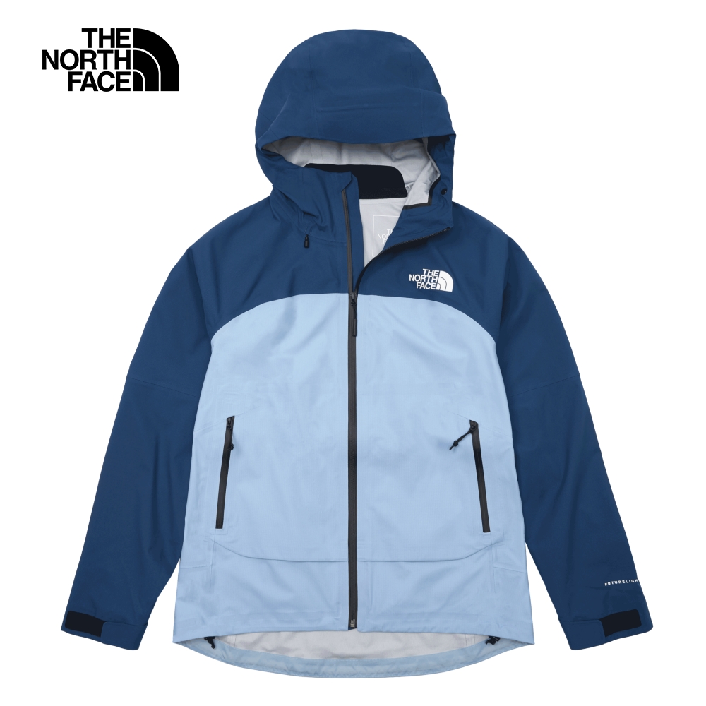 The North Face北面女款藍色防水透氣連帽衝鋒衣｜89SWTI9