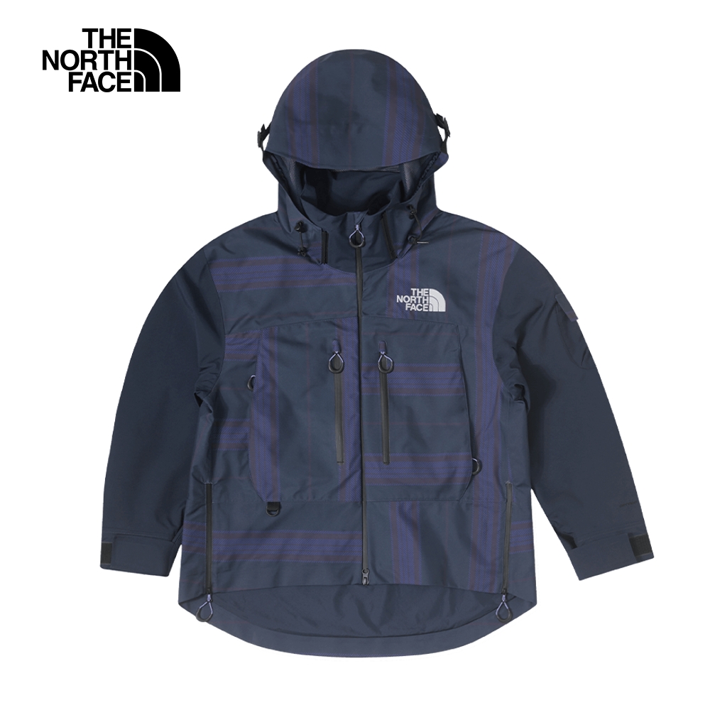 The North Face北面UE女款藍色防水透氣可拆式連帽衝鋒衣｜884ZSPI