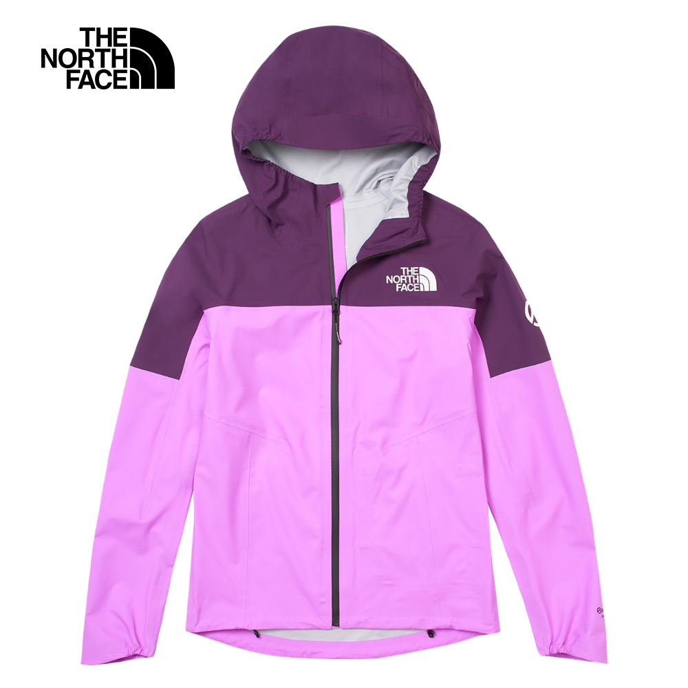 The North Face北面女款紫色防水透氣可調節連帽衝鋒衣｜7ZTXRLO