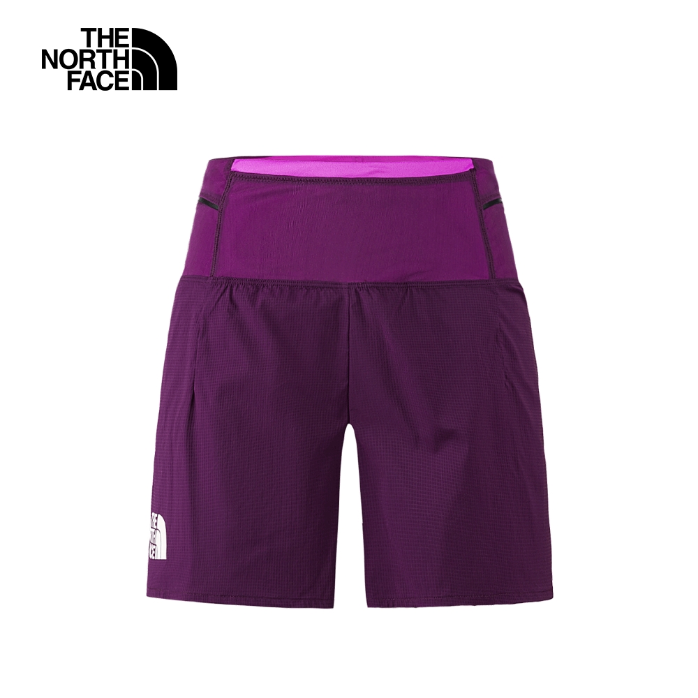 The North Face北面女款紫色防潑水舒適透氣彈力褲腰休閒短褲｜88S4RLO