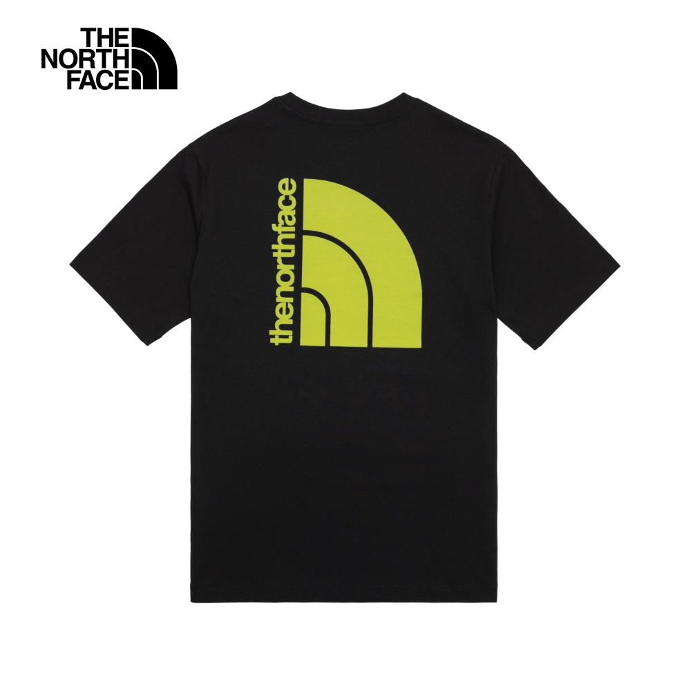 The North Face北面男款黑色大尺寸品牌LOGO休閒短袖T恤｜88G9JK3